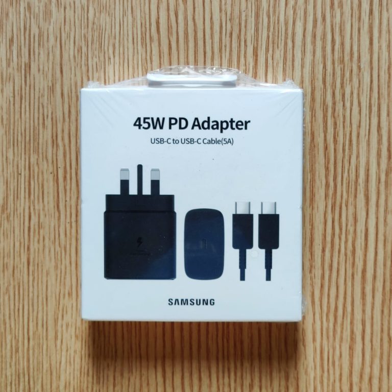 Samsung 45W PD Adapter With USB-C to USB-C cable (5A)
